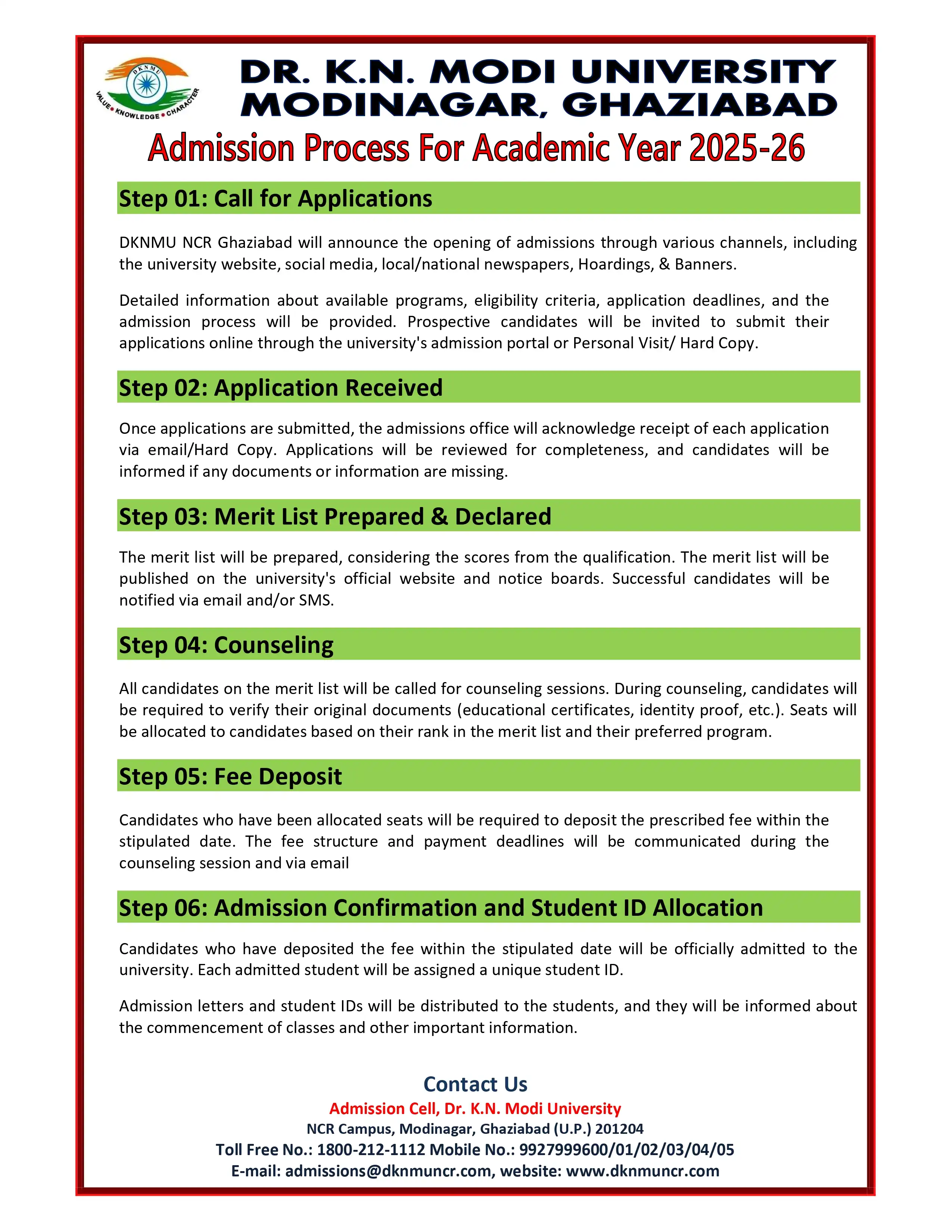 Career at Our Organization